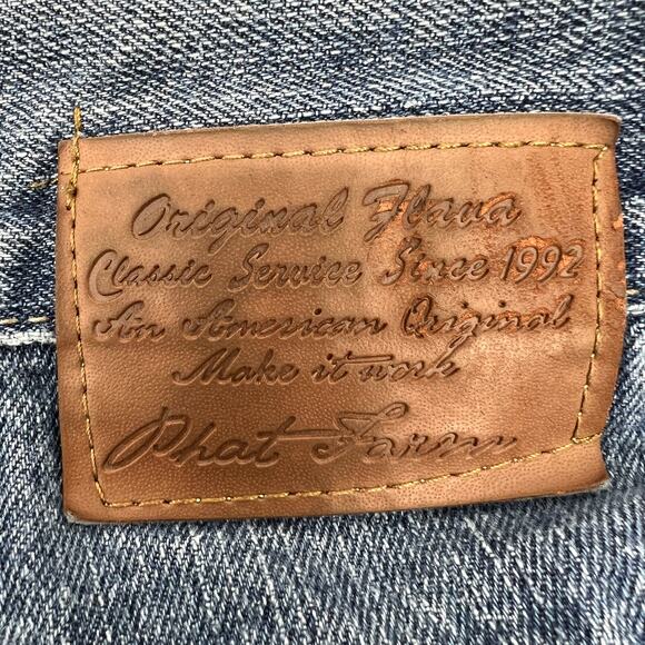 Vintage Phat Farm Mens 100% Cotton Denim Jean Shorts Size 42 - Picture 3 of 9